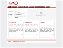Tablet Screenshot of infomart.fastecash.com